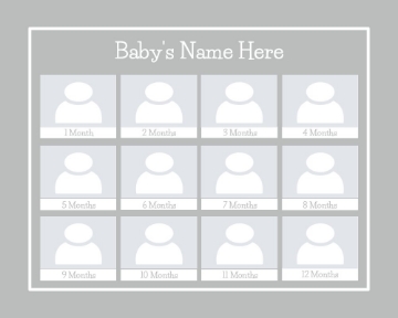 Picture of Metal Prints Baby 27 - 8x10