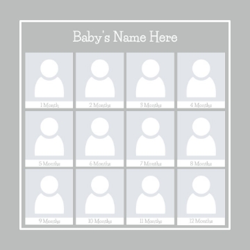 Picture of Metal Prints Baby 27 - 12x12