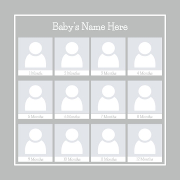 Picture of Metal Prints Baby 27 - 16x16