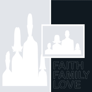 Picture of Metal Prints Family 3 - 8x8