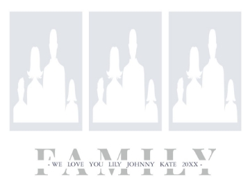 Picture of Metal Prints Family 11 - 11x14