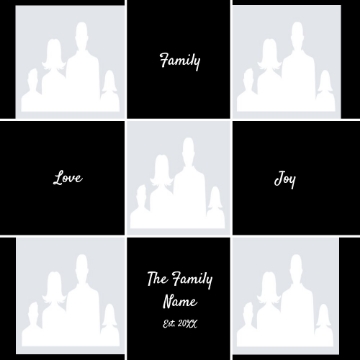 Picture of Metal Prints Family 14 - 12x12