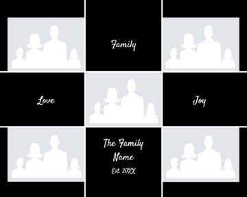 Picture of Metal Prints Family 14 - 16x20