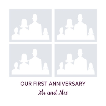 Picture of Acrylic Anniversary 12 - 8x8