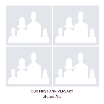 Picture of Acrylic Anniversary 12 - 16x16