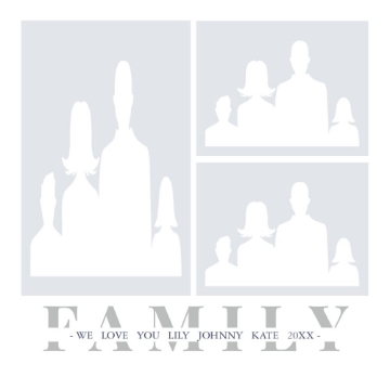 Picture of Acrylic Print Family 11 - 16x16