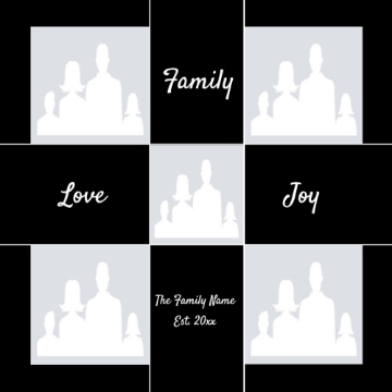 Picture of Acrylic Print Family 14 - 16x16