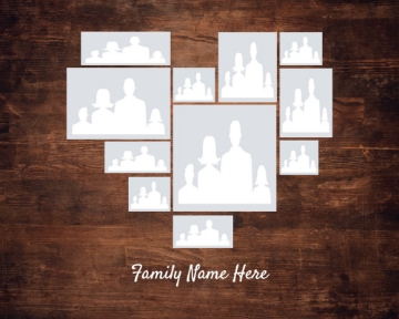 Picture of Acrylic Print Family 17 - 16x20