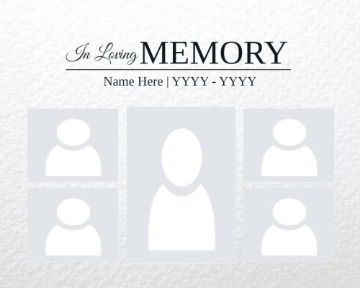 Picture of Acrylic Print In Memory 12 - 8x10