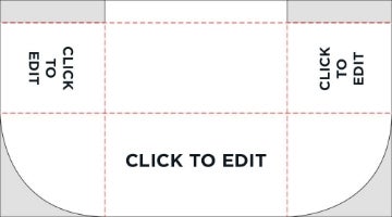 Picture of 4ft Standard All Over Print Table Throw - 3 Sided SFS Product