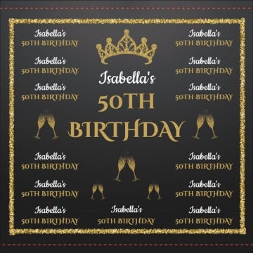 Picture of Birthday Tension Fabric Banner 1 - 8ft x 8ft