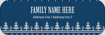 Picture of Holiday Return Address Label 7