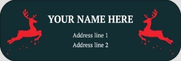 Picture of Holiday Return Address Label 8