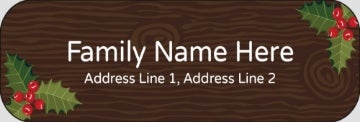 Picture of Holiday Return Address Label 10