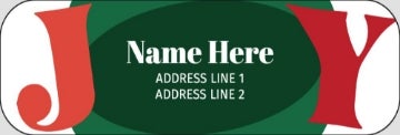 Picture of Holiday Return Address Label 12