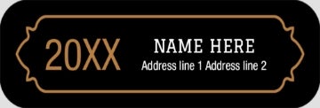 Picture of Graduation Return Address Label 2