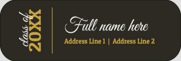 Picture of Graduation Return Address Label 6
