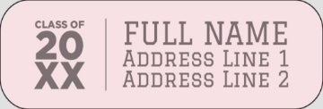 Picture of Graduation Return Address Label 8
