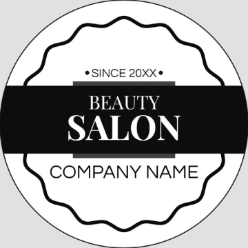 Picture of Beauty Stickers 5 - Circle 2" x 2"