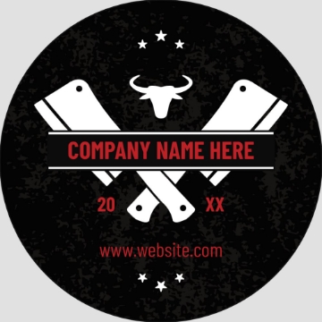 Picture of Food & Beverage Sticker 3 - Circle 2" x 2"