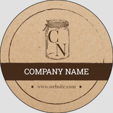 Picture of Food & Beverage Sticker 8 - Circle 2" x 2"