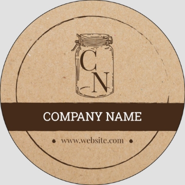 Picture of Food & Beverage Sticker 8 - Circle 3" x 3"