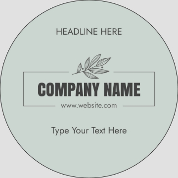 Picture of Food & Beverage Sticker 9 - Circle 3" x 3"