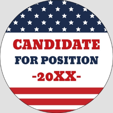 Picture of Political Stickers 2 - Circle 3" x 3"