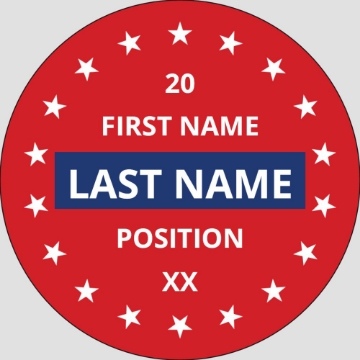 Picture of Political Stickers 4 - Circle 3" x 3"