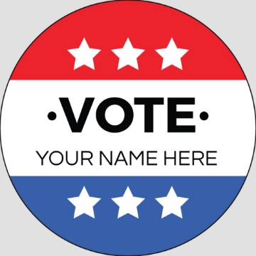 Picture of Political Stickers 6 - Circle 2" x 2"