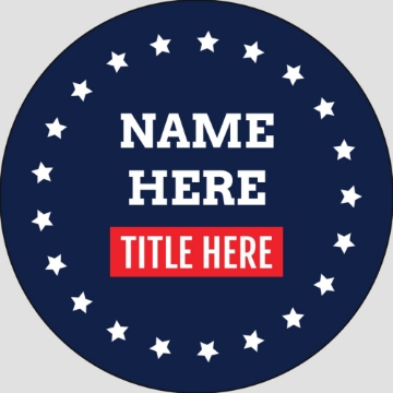Picture of Political Stickers 7 - Circle 2" x 2"