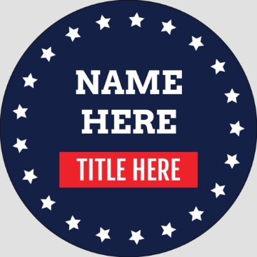 Picture of Political Stickers 7 - Circle 3" x 3"