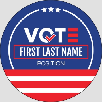 Picture of Political Stickers 8 - Circle 3" x 3"