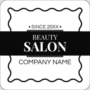 Picture of Beauty Stickers 5 - Rounded Square 3" x 3"