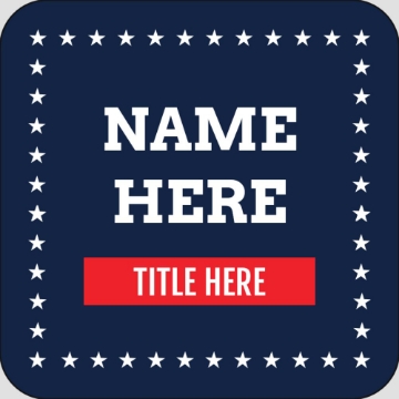 Picture of Political Stickers 7 - Rounded Square 2" x 2"