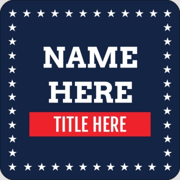 Picture of Political Stickers 7 - Rounded Square 3" x 3"