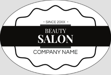 Picture of Beauty Stickers 5 - Oval 2" x 3"