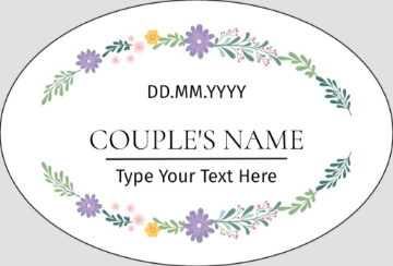 Picture of Event Stickers 8 - Oval 2" x 3"