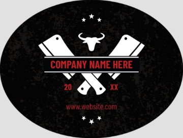 Picture of Food & Beverage Sticker 3 - Oval 3" x 4"