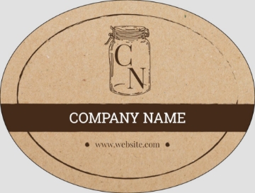 Picture of Food & Beverage Sticker 8 - Oval 3" x 4"