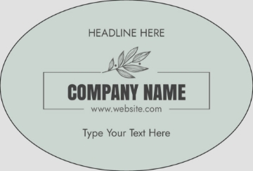 Picture of Food & Beverage Sticker 9 - Oval 2" x 3"