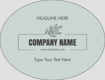 Picture of Food & Beverage Sticker 9 - Oval 3" x 4"