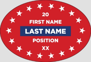 Picture of Political Stickers 4 - Oval 2" x 3"