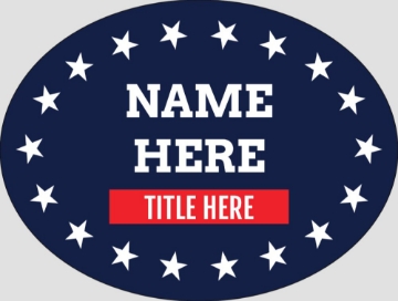 Picture of Political Stickers 7 - Oval 3" x 4"