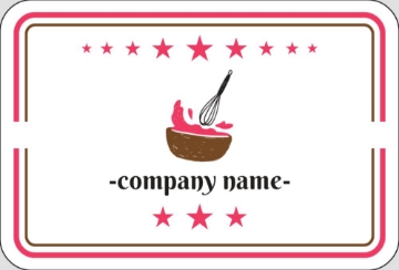 Picture of Food & Beverage Sticker 1 - Rounded Rectangle 2" x 3"