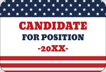Picture of Political Stickers 2 - Rounded Rectangle 2" x 3"