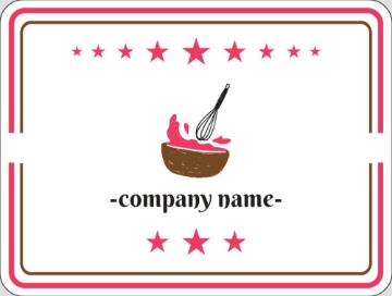 Picture of Food & Beverage Sticker 1 - Rounded Rectangle 3" x 4"