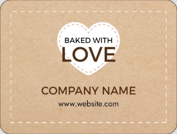 Picture of Food & Beverage Sticker 6 - Rounded Rectangle 3" x 4"