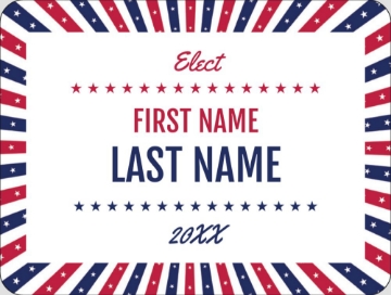 Picture of Political Stickers 3 - Rounded Rectangle 3" x 4"