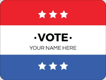 Picture of Political Stickers 6 - Rounded Rectangle 3" x 4"